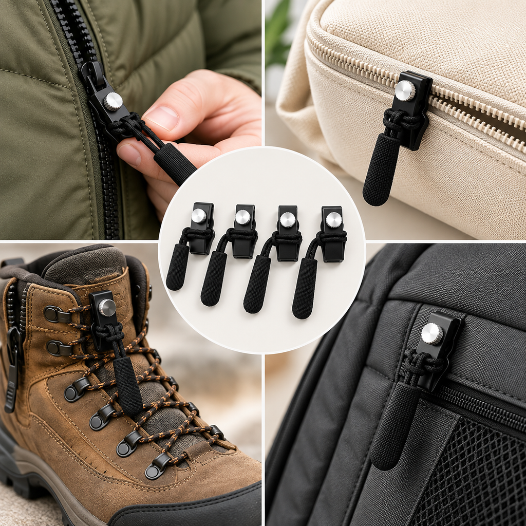 Reißverschluss-Reparatur-Set 15-teilig für Jacken, Taschen und Schuhe -    Zorenza