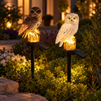 Solarleuchte Eule Garten mit Lichtsensor -    Zorenza