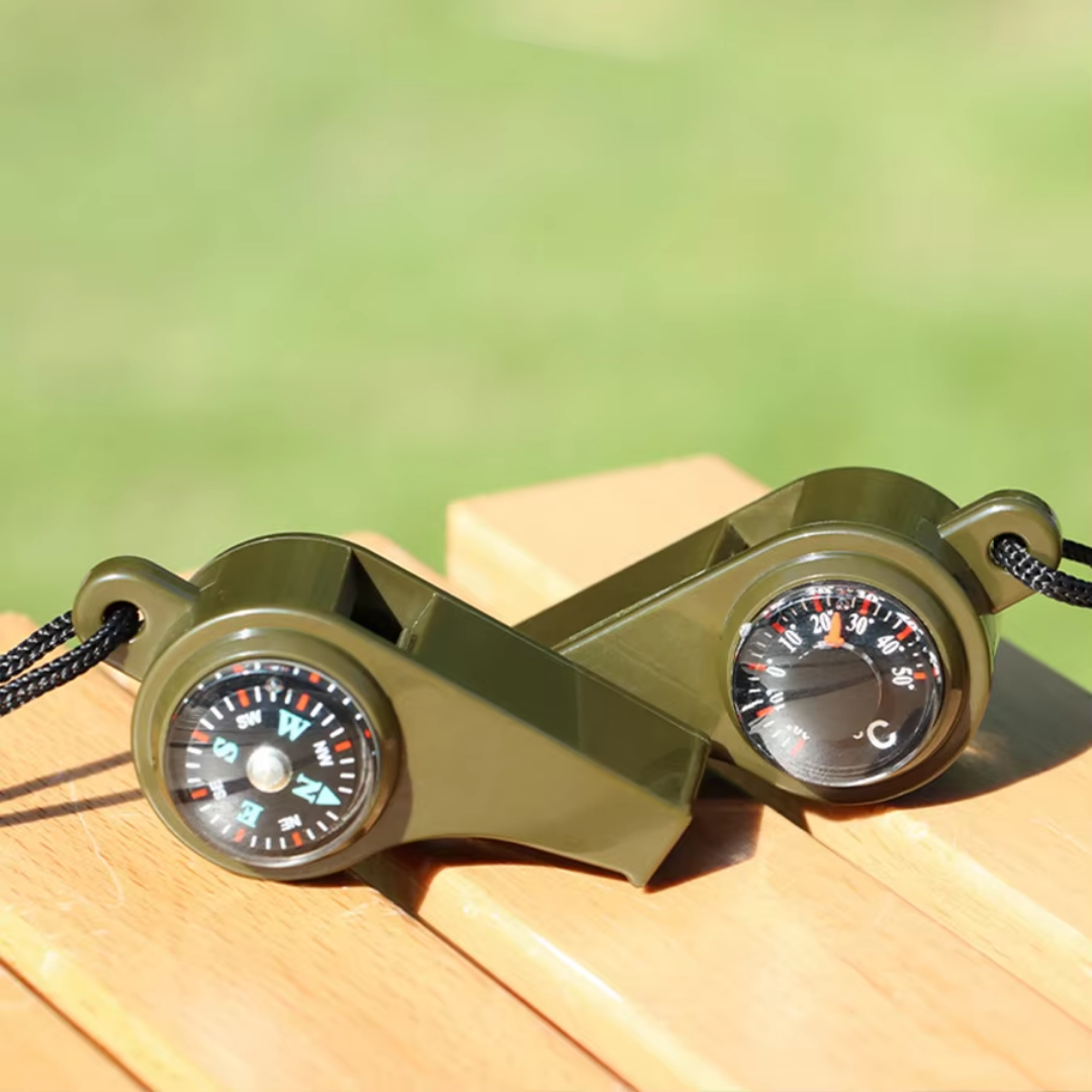Survival-Pfeife mit Kompass und Thermometer -    Zorenza