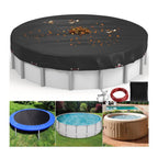 Pool Abdeckplane rund wetterfest mit Spannkabelsystem -    Zorenza