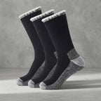 Thermosocken mit Frottee-Innenfutter, wadenhoch – 3 Paar -    Zorenza