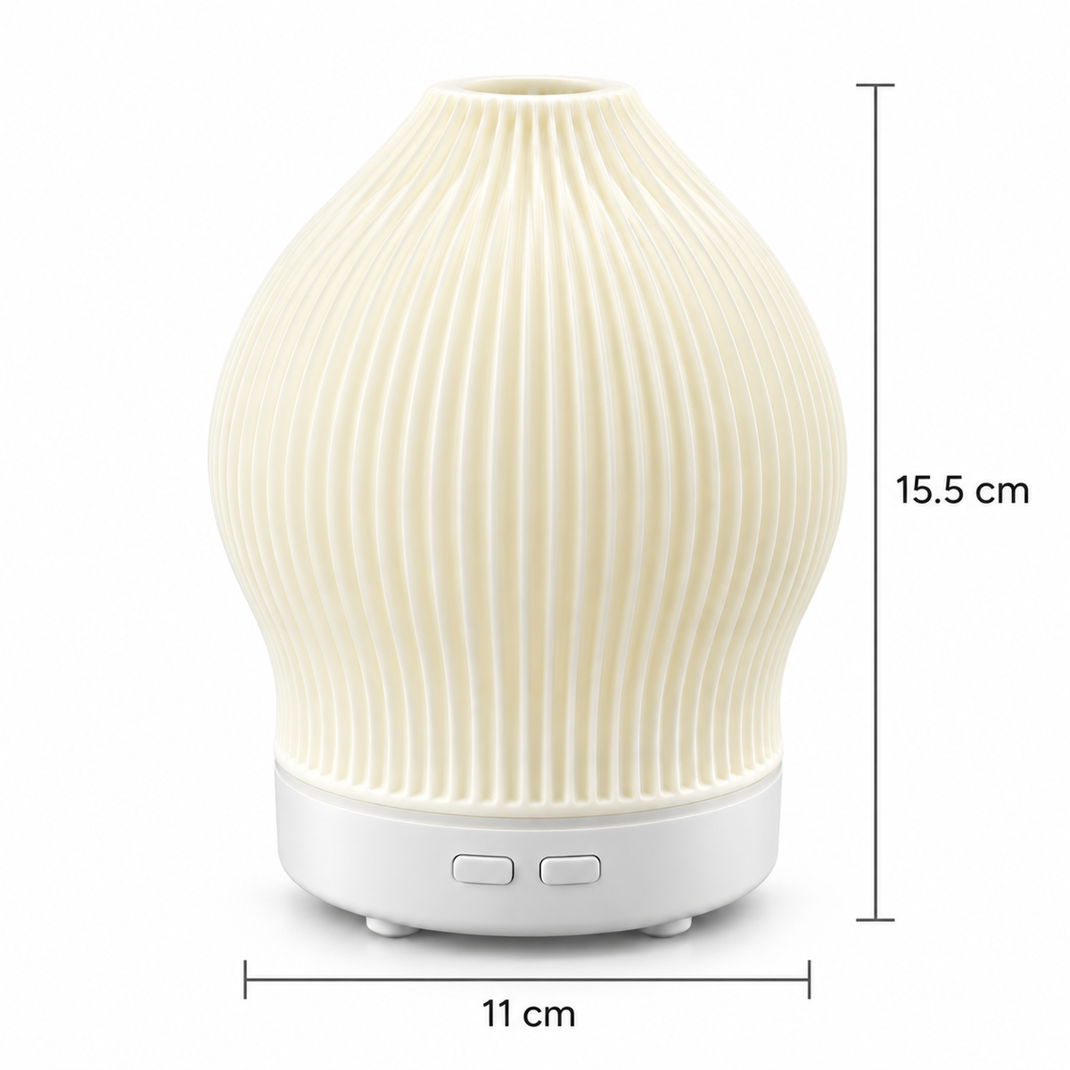 Aroma-Diffusor Glas Rosenquarz-Optik mit Nano-Nebel und Lichtstimmung -    Zorenza