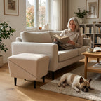 Hunderampe mit Hocker-Funktion – klappbare Aufstiegshilfe für Sofa & Bett -    Zorenza