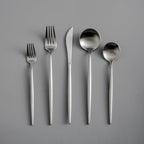 Besteckset Edelstahl 18/10 mit Titan-Finish – Minimalistisches Design -    Zorenza