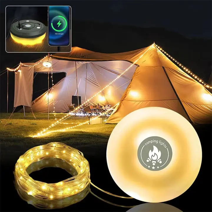 4-in-1 Multifunktions-Campinglicht – Licht, Strom & Komfort Zorenza