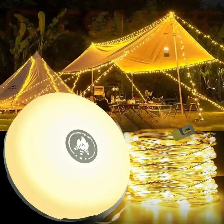 4-in-1 LED-Campinglampe – USB-aufladbar & mit Powerbank-Funktion – Zorenza