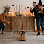 Hexenbesen Deko mit Sound und Bewegung, 95 cm, Halloween, batteriebetrieben -    Zorenza