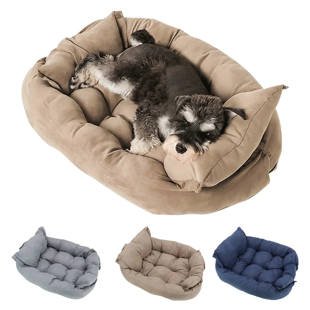 3-in-1 Haustierbett – Sofa, Matte oder Schlafhöhle Zorenza