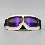 Motorradbrille Vintage-Design mit verstellbarem Gummiband -    Zorenza