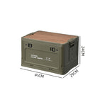 Klappbox mit Holzdeckel für Camping und Haushalt -    Zorenza