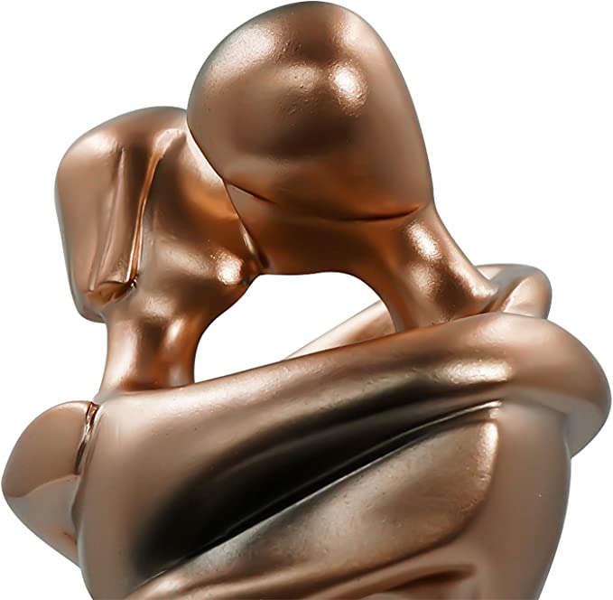 Umarmungs-Skulptur Paar Bronze – Dekorative Figur für Zuhause Zorenza