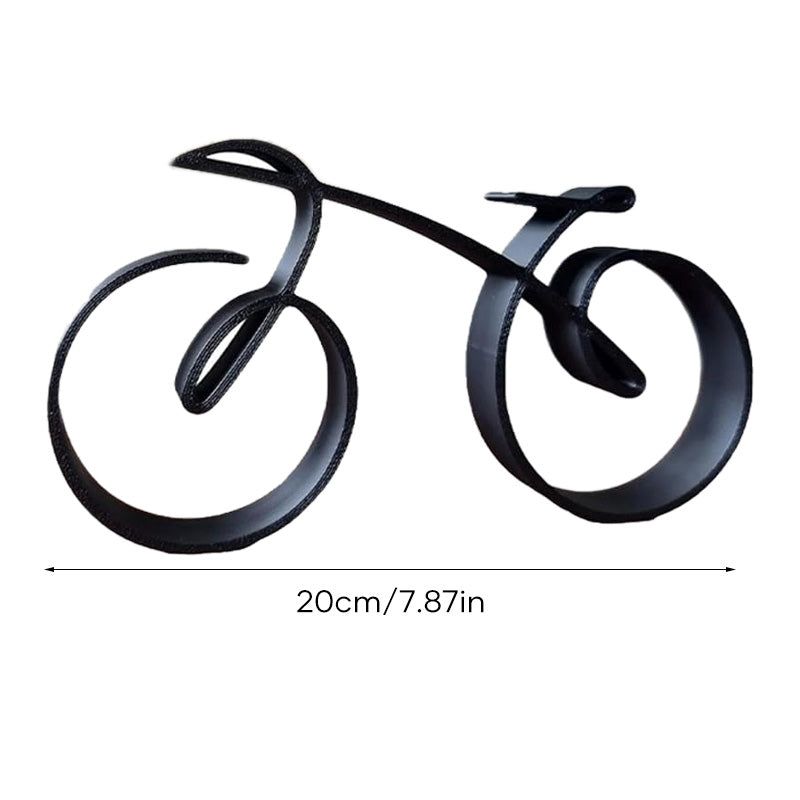 Fahrrad-Skulptur aus Eisen – Minimalistische Dekoration Zorenza