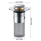 Abflussfilter Edelstahl mit Pop-up-Mechanismus -    Zorenza