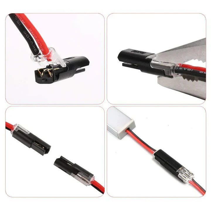 2-polige Schnellverbinder für Kabel – Ohne Abisolieren – 50-teiliges Set Zorenza