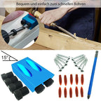 Schrägbohrer-Positionierer für Holzarbeiten – 15° Winkel -    Zorenza
