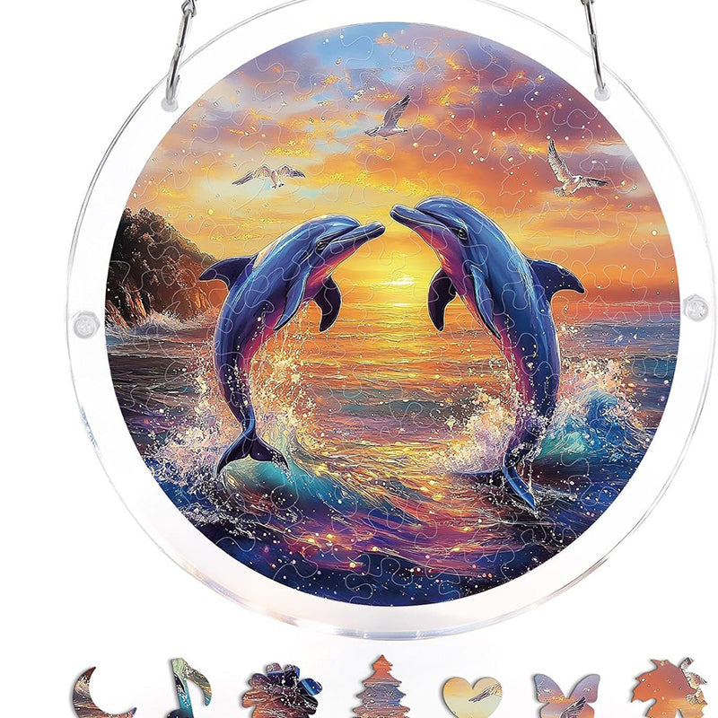 Sonnenfänger Acryl rund 18,8 cm – Farbspektrum-Design -    Zorenza
