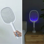 Elektrische Fliegenklatsche 2-in-1 mit LED-Falle -    Zorenza
