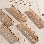 Schreibvorlagen Holz – Buchstaben und Zahlen zum Lernen -    Zorenza