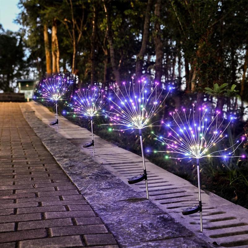 Solar-Feuerwerk-Lichterkette mit flexiblen Ästen -    Zorenza