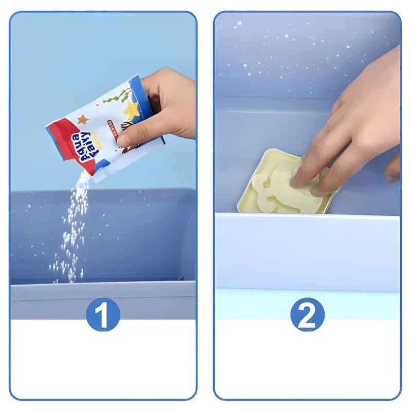 Wasser-Gelee-Kreativset mit bunten Farben und Formen -    Zorenza