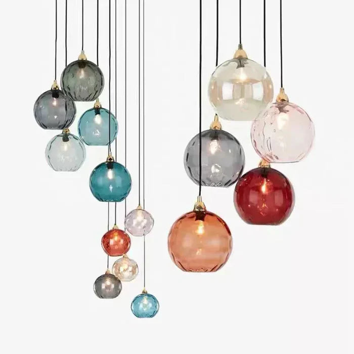 Glas-Pendelleuchte mit Kugel-Design – Moderne Hängeleuchte Zorenza