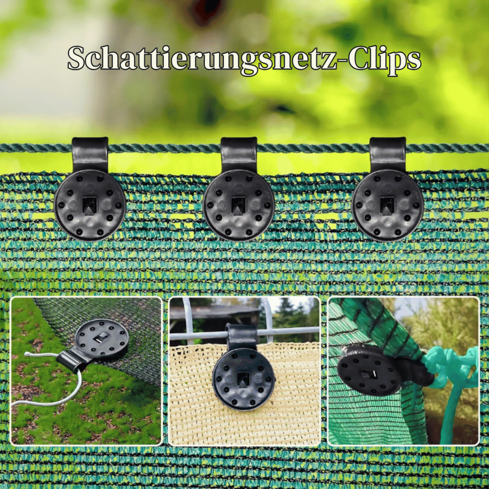 Schattennetz-Clips für sichere Sonnenschutz-Befestigung -    Zorenza
