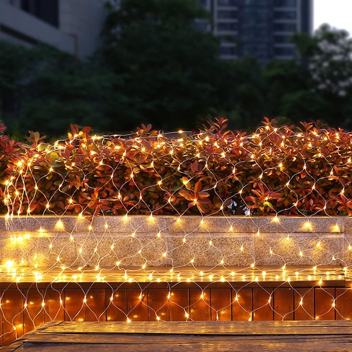 Solar-Lichternet LED mit Netzstruktur für Garten und Terrasse -    Zorenza