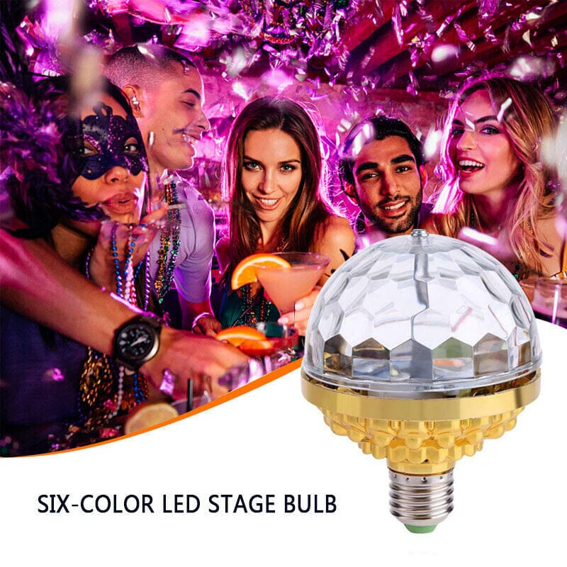 LED Discokugel mit E27 Fassung und Rotationsfunktion -    Zorenza