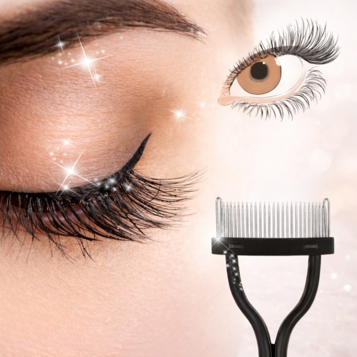 Wimpernkamm für perfekt getrennte und definierte Wimpern -    Zorenza