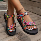 Damen-Sandalen mit Ethnomuster -    Zorenza