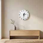Wanduhr Yoga Motiv – Metallrahmencm -    Zorenza