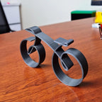 Fahrrad-Skulptur aus Eisen – Minimalistische Dekoration Zorenza