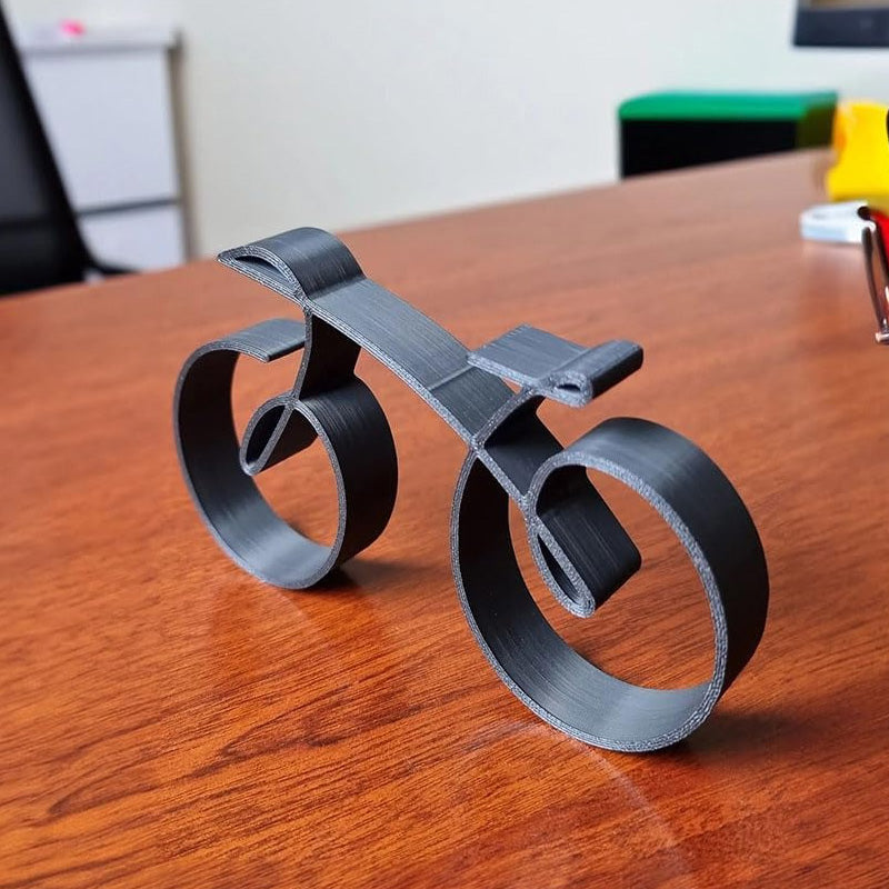 Fahrrad-Skulptur aus Eisen – Minimalistische Dekoration Zorenza