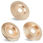 Holzschleifscheiben-Set für Winkelschleifer – 3 Formen -    Zorenza