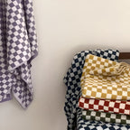 Handtuch Baumwolle mit Schachbrettmuster – Retro-Design -    Zorenza