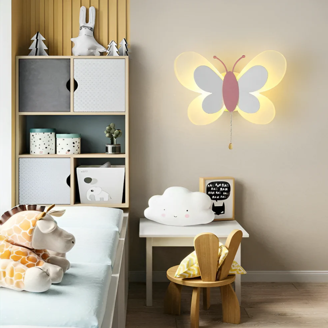 LED-Wandleuchte Schmetterling mit warmweißem oder kaltem Licht -    Zorenza