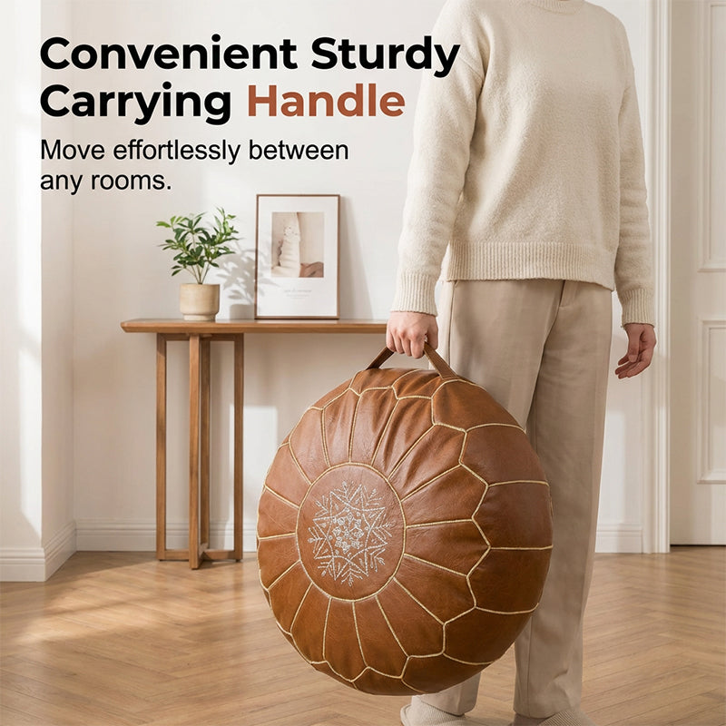 Pouf mit Stauraum und Handstickerei -    Zorenza