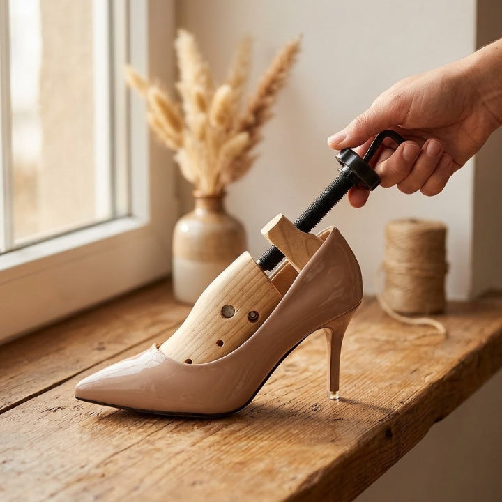 Schuhspanner aus Holz mit Ballenschutz - 2-Wege-Dehnung -    Zorenza