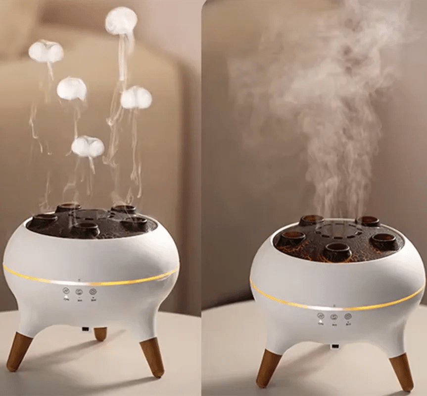 Aroma-Diffuser Wolken-Nebel mit LED-Licht und Fernbedienung -    Zorenza