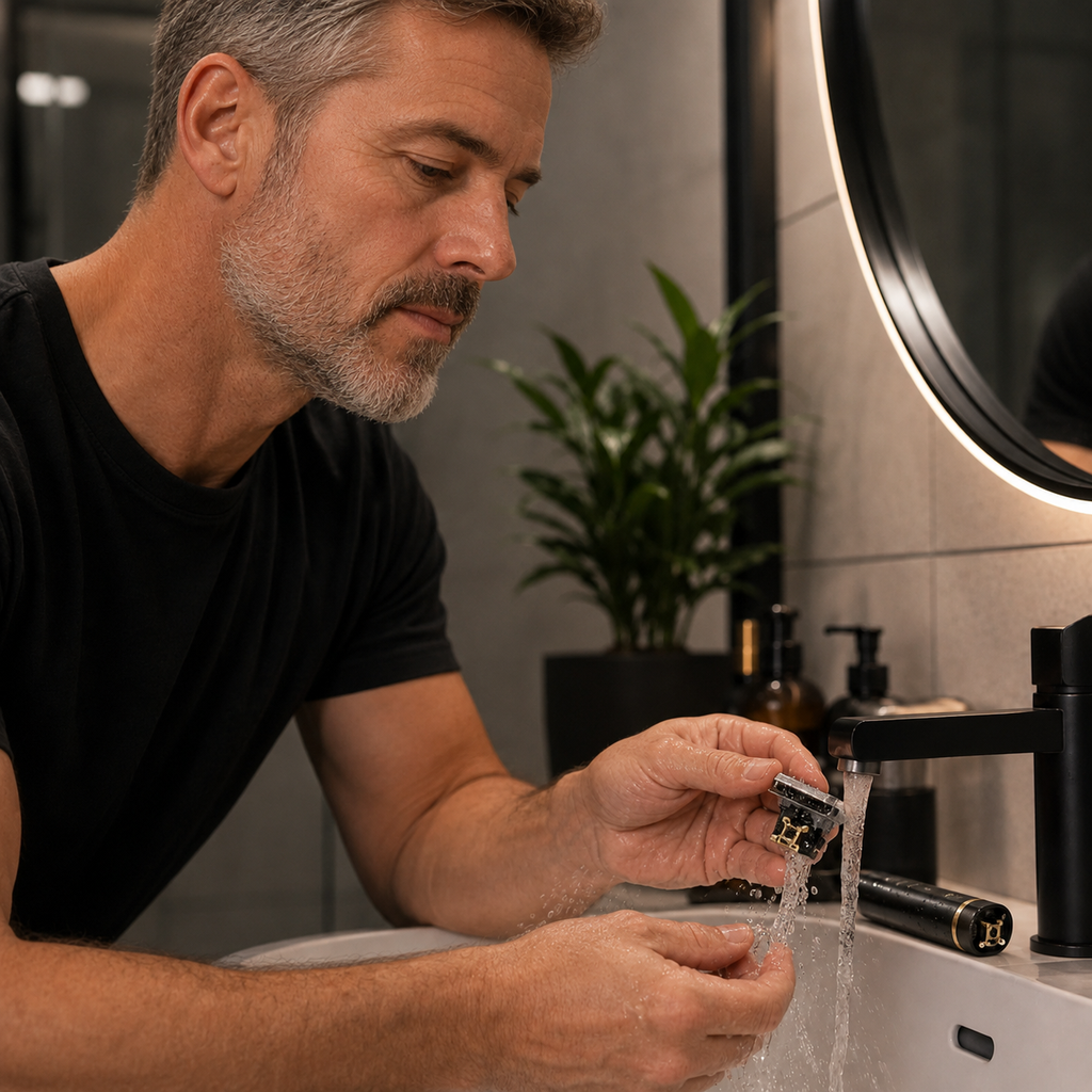 Trimmer-Set 3-teilig – Haarschneider, T-Blade-Trimmer & Folienrasierer, kabellos, USB-C -    Zorenza