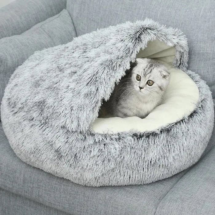Hundebett Plüsch rund mit Anti-Rutsch-Boden -    Zorenza