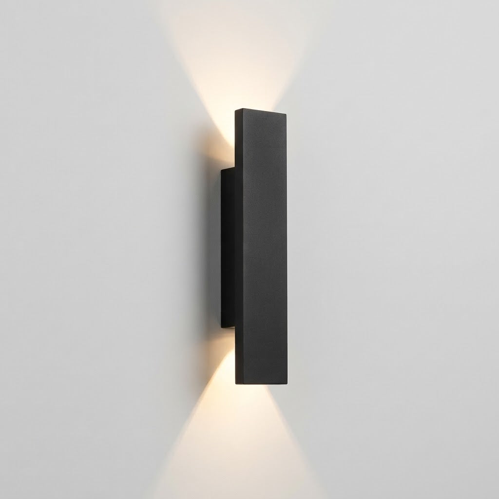 LED Außenwandleuchte Up & Down, IP65, Aluminium, Schwarz/Weiß, 10–41 cm -    Zorenza