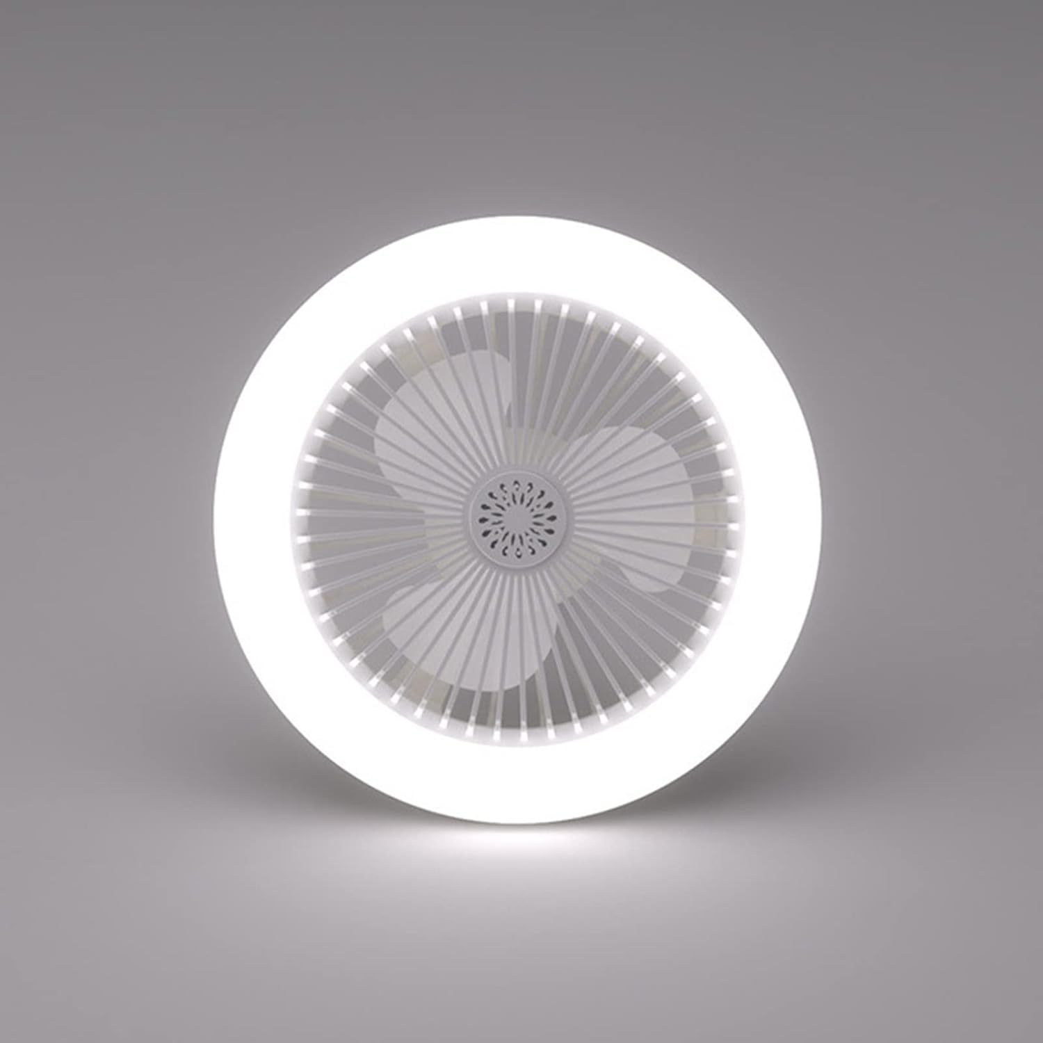 E27 Deckenventilator mit LED-Licht & Fernbedienung – ohne Elektriker einschrauben -    Zorenza