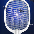 Elektrische Fliegenklatsche mit Moskito-Lampe – 2-in-1 USB Aufladbar -    Zorenza