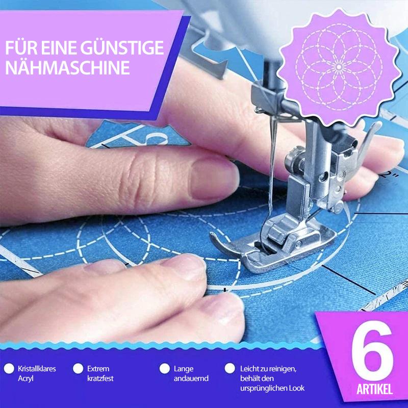 Quilt-Schablonen-Set Acryl – Professionelle Nähvorlagen für Patchwork -    Zorenza