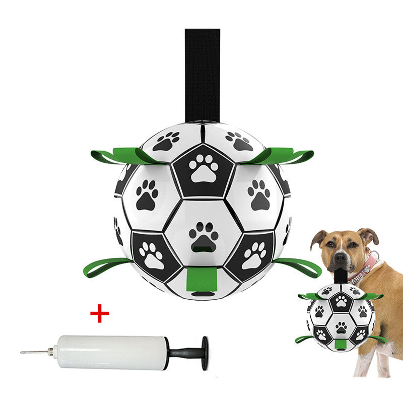 Hundespielzeug Fußball schwimmend mit Pfotenmuster -    Zorenza