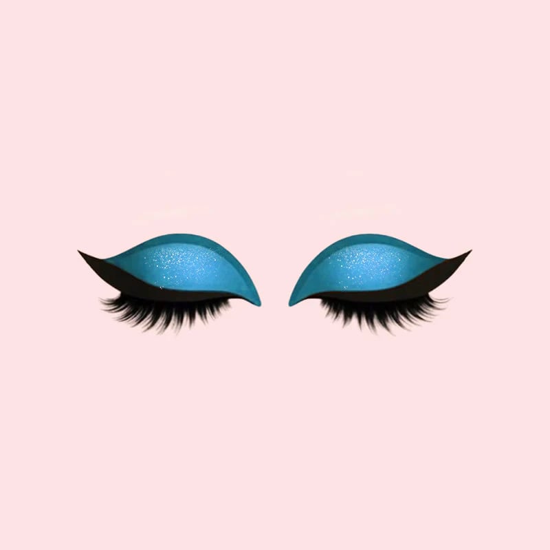 Augen-Makeup Patch mit Lidschatten und Wimpern -    Zorenza