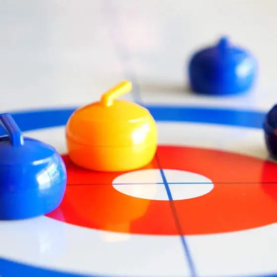 Curling Spiel für Zuhause – Olympisches Tischcurling mit Steinen -    Zorenza