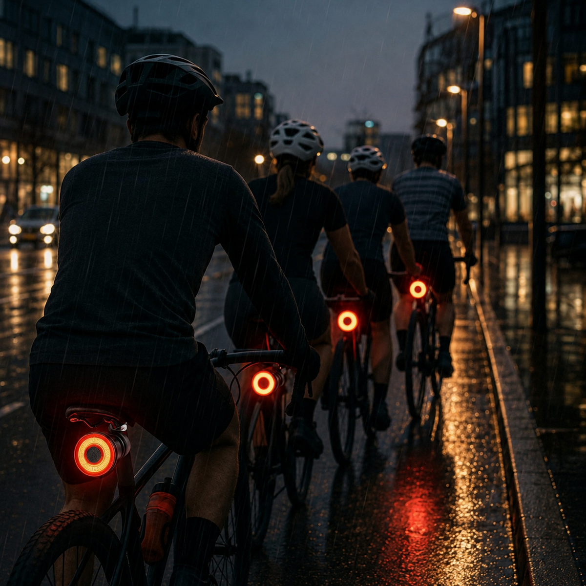 Rücklicht für Fahrrad mit Bremslicht-Funktion und 6 Modi -    Zorenza