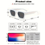 Sonnenbrille Y2K Retro – Eckiges Design für Damen und Herren -    Zorenza